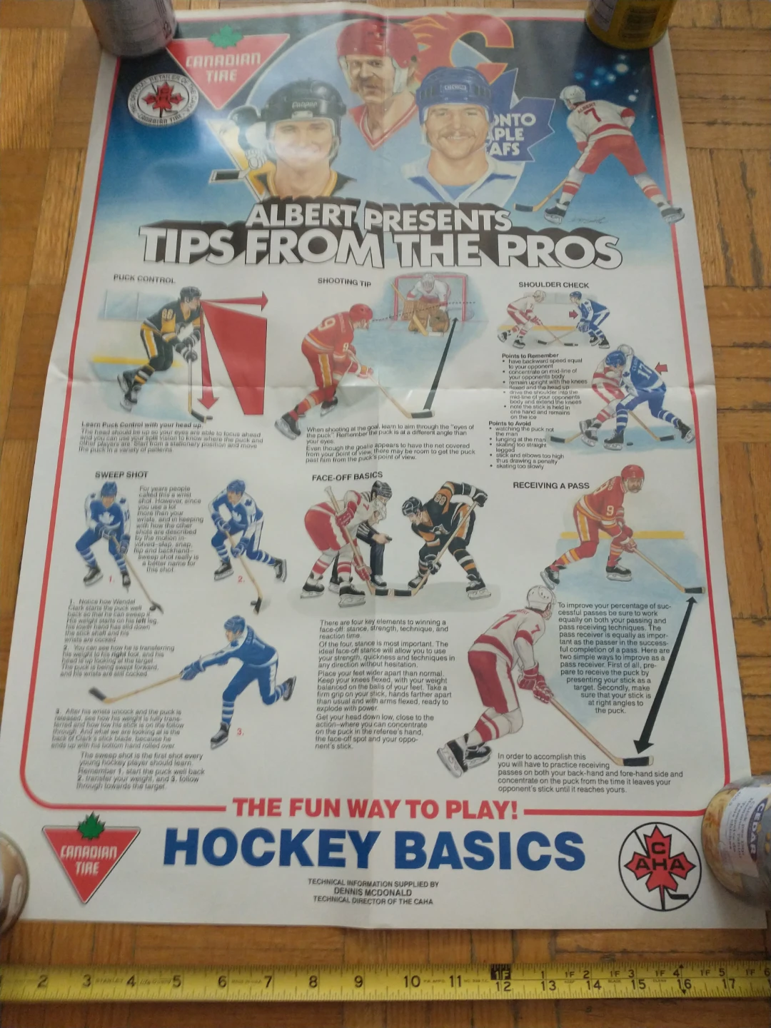 1985 Canadian Tire Vintage 27 x 18" Hockey Poster - photo 5