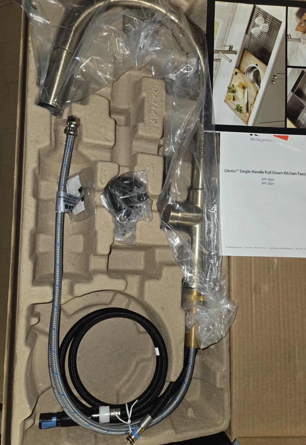 Kraus Oletto Single Handle Pull Down Kitchen Faucet - photo 3