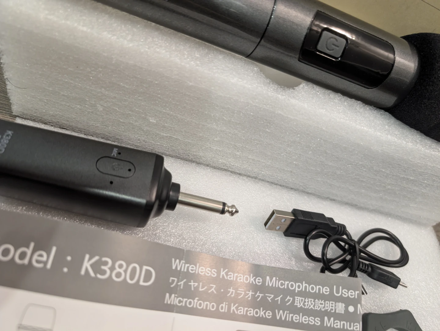 NIB - K380D 10 Channel UHF Bluetooth Cordless Dynamic Microphone - photo 3