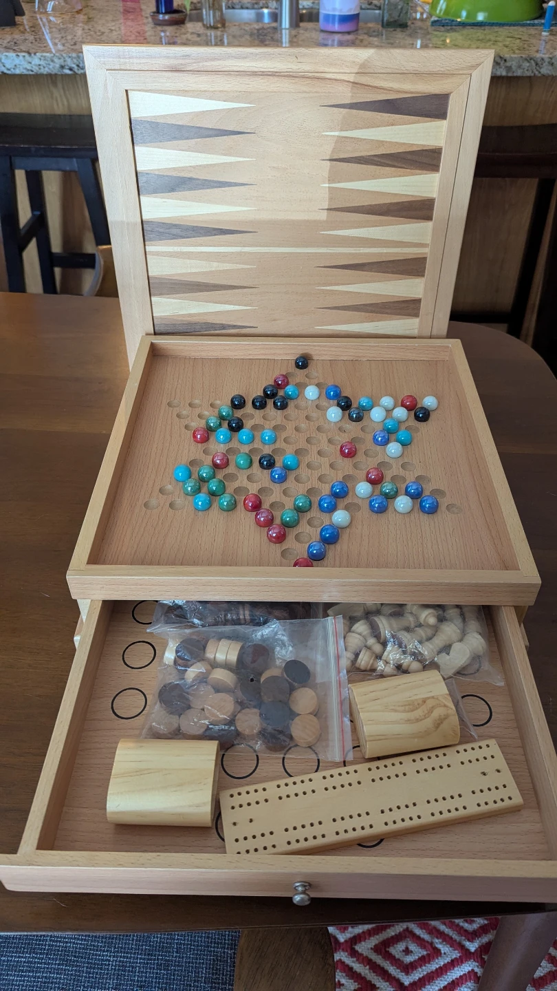 Wooden Multi-Game Board Set