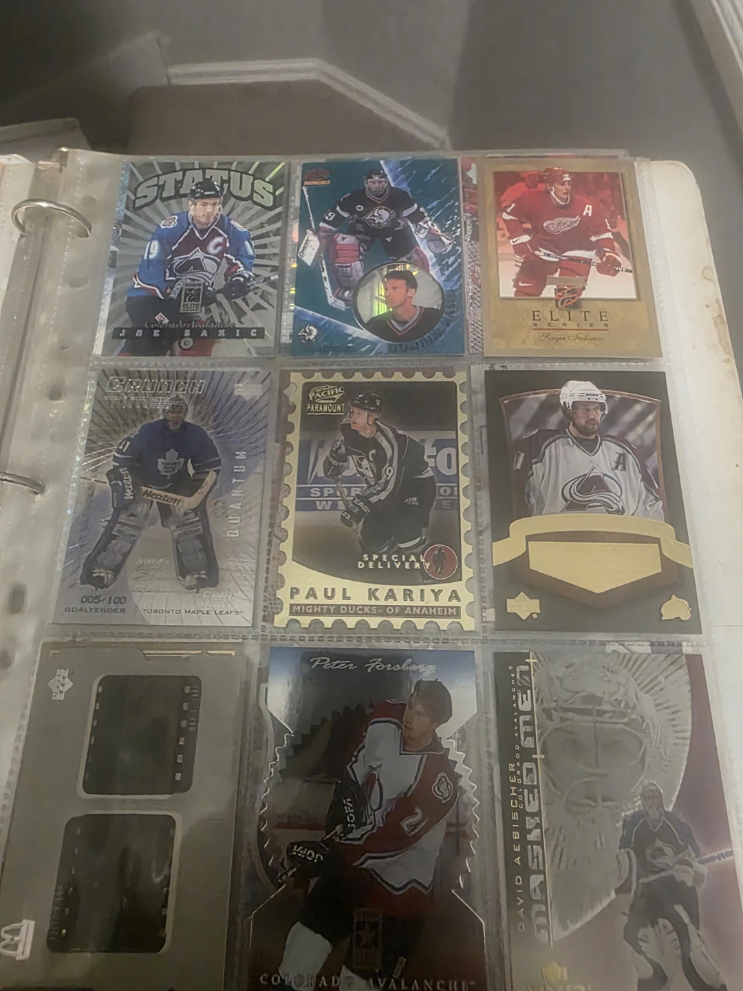 Collection of NHL Hockey Trading Cards in Binder - photo 2