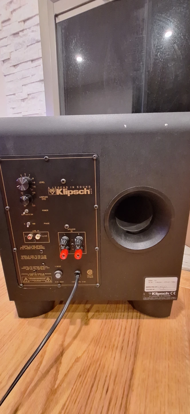 Klipsch KSW 10 Subwoofer and Speaker Set - photo 2