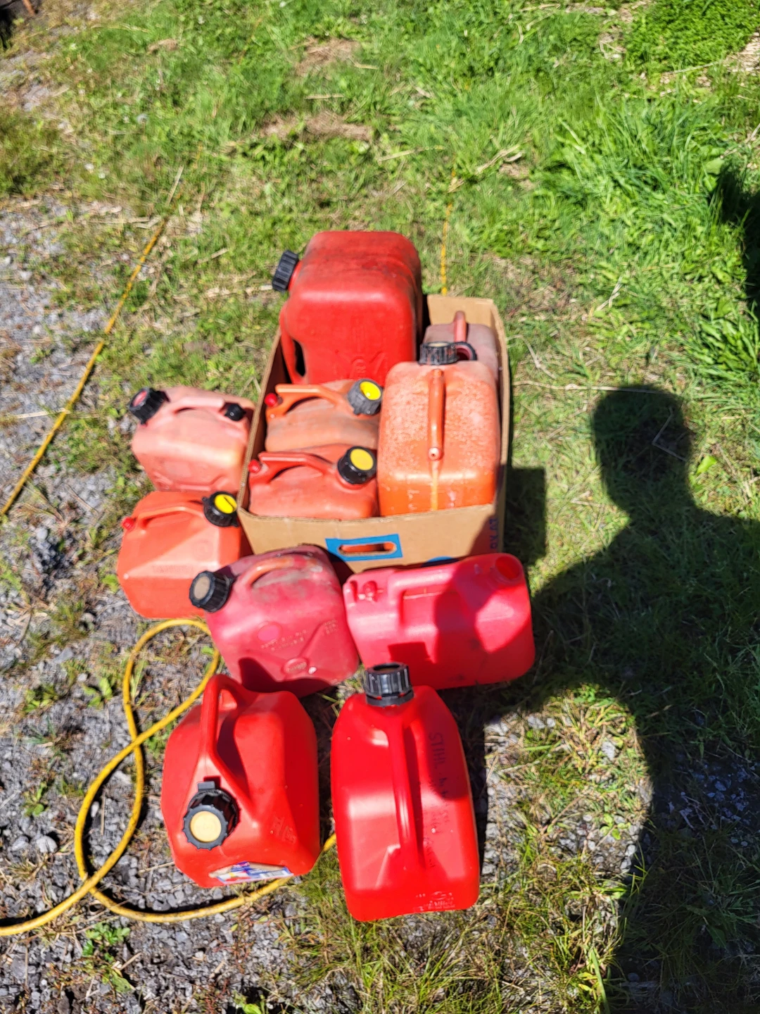 Assorted Red Plastic Gas Cans - photo 3