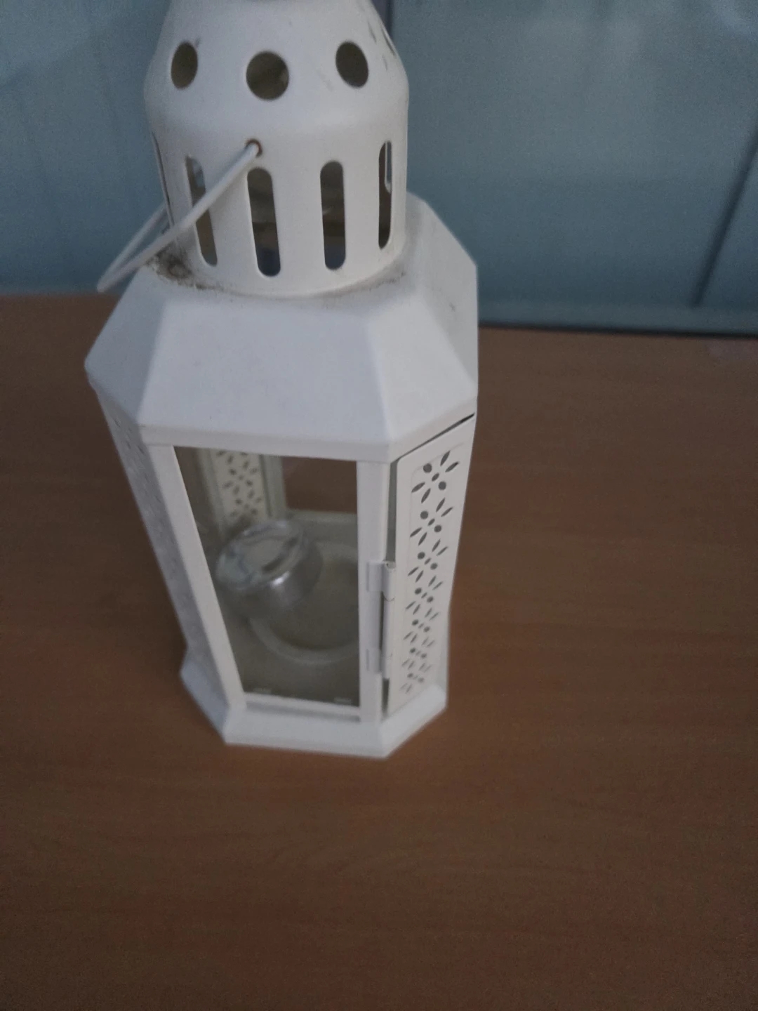 IKEA Borrby White Candle Lantern - photo 4