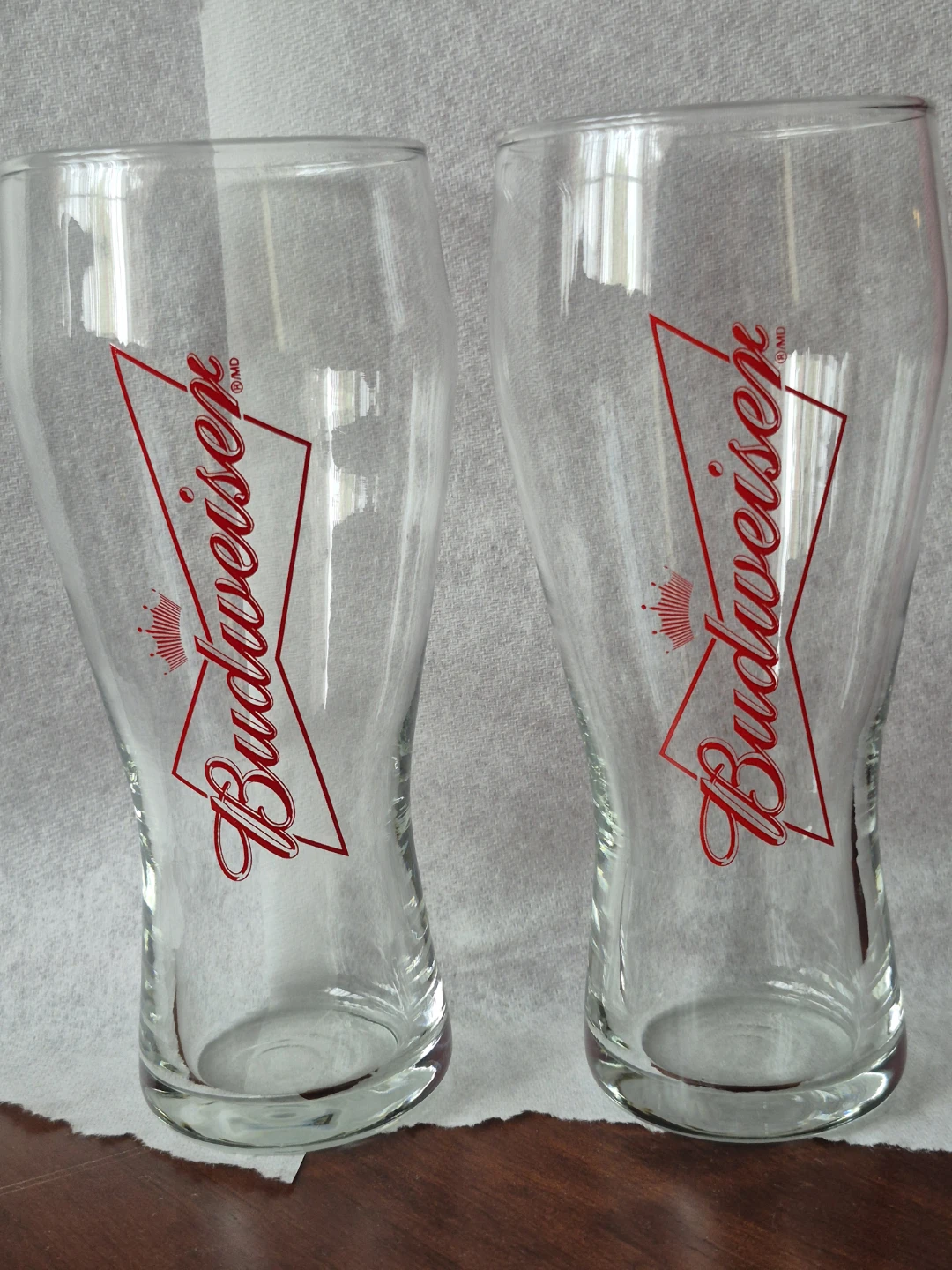 Budweiser Beer Glasses - Set of 2 - photo 2