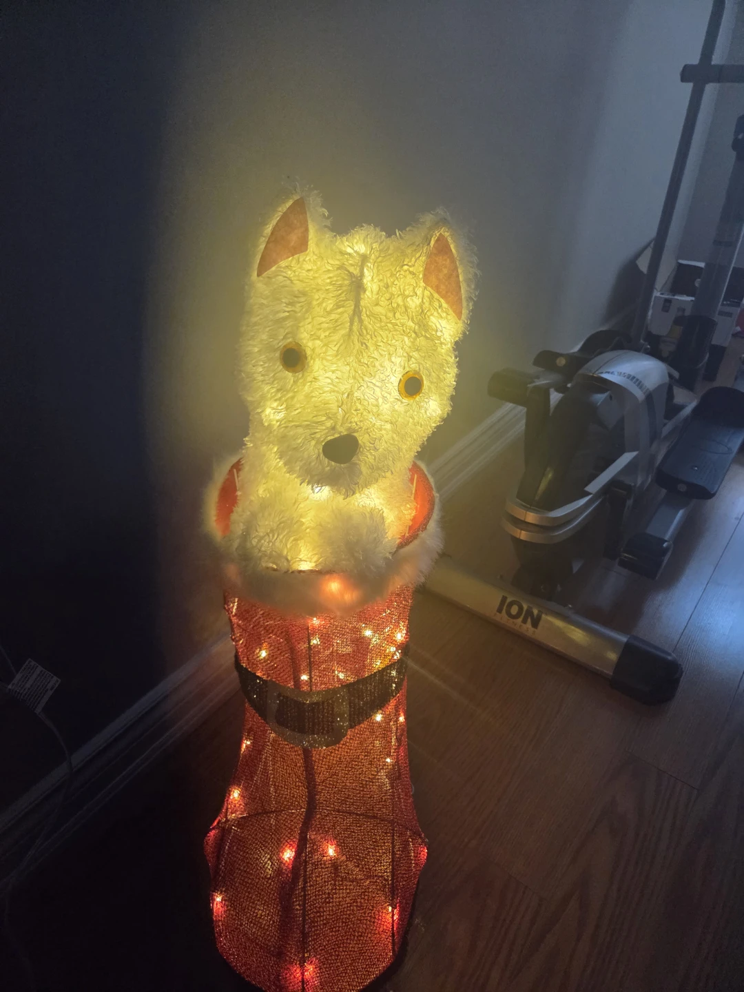 Light-up Christmas Dog in Stocking - photo 3