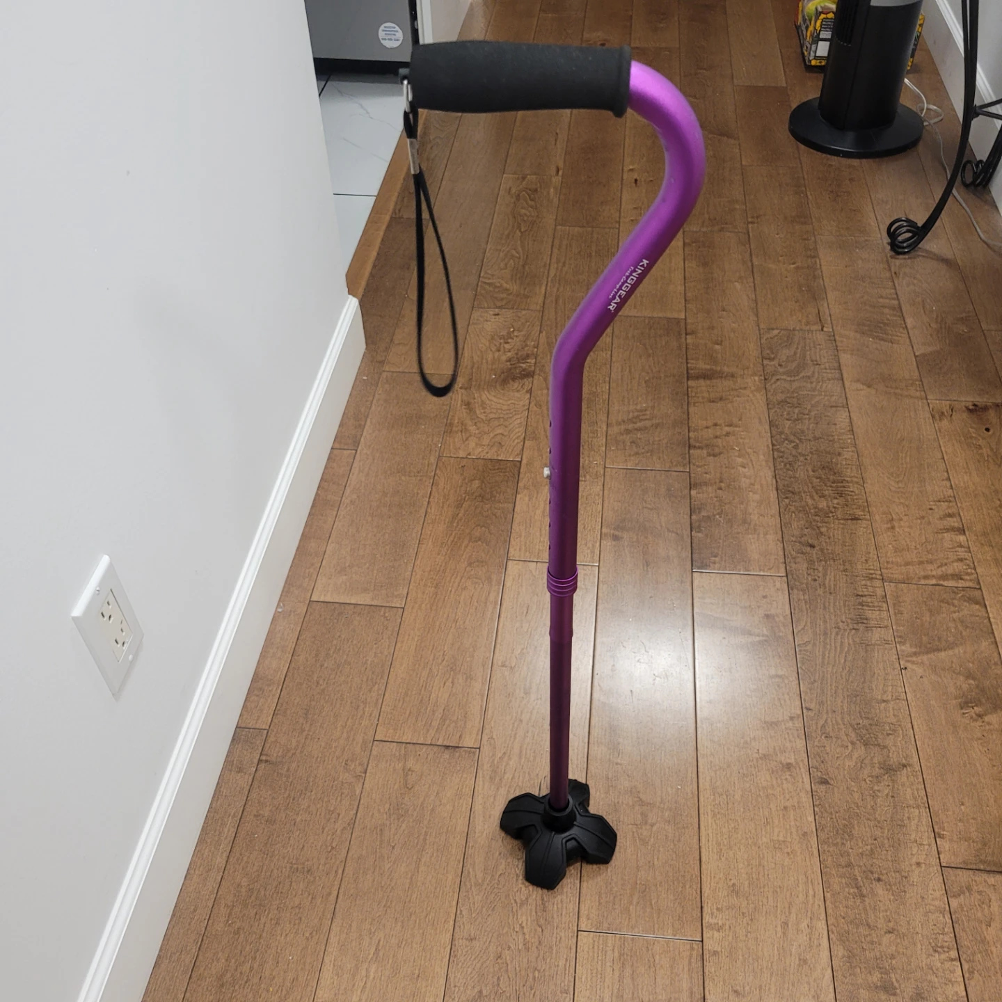KINGGEAR Folding Walking Cane for Seniors - Purple