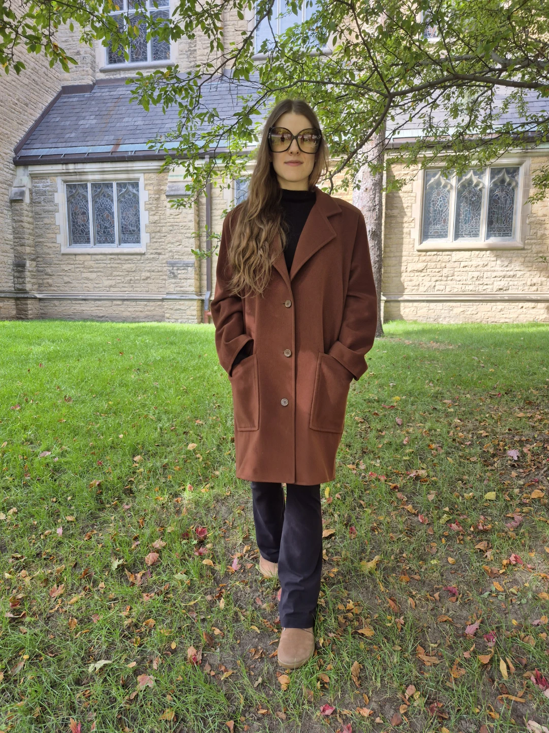 Vintage Gucci Wool Coat in Chocolate Brown - photo 3