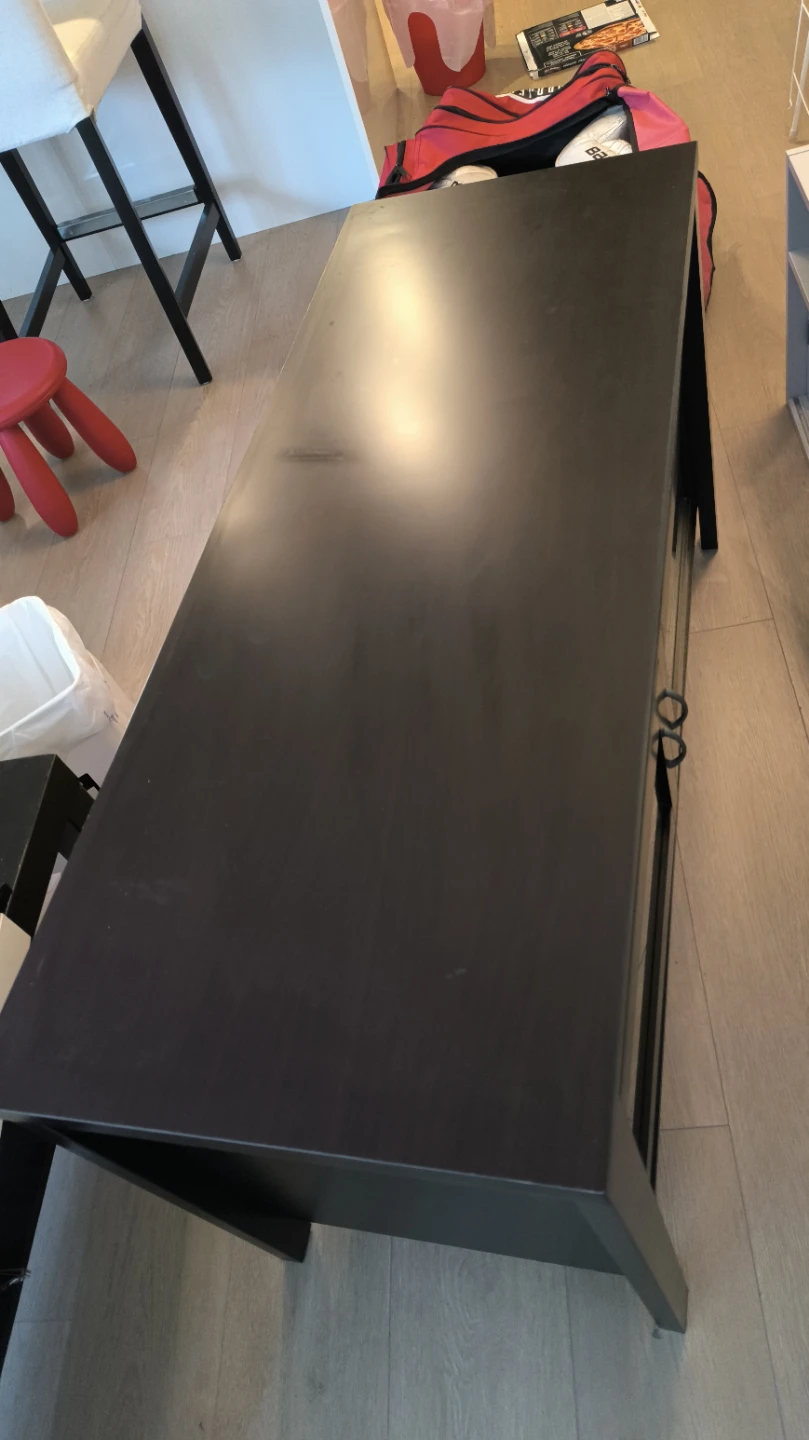 Black TV bench - photo 2