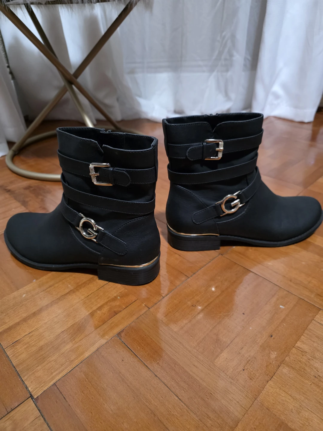 G by Guess Black Ankle Boots