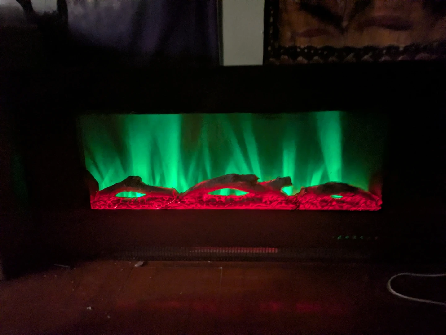 42-In Cambridge electric wall mount fireplace heater - photo 2
