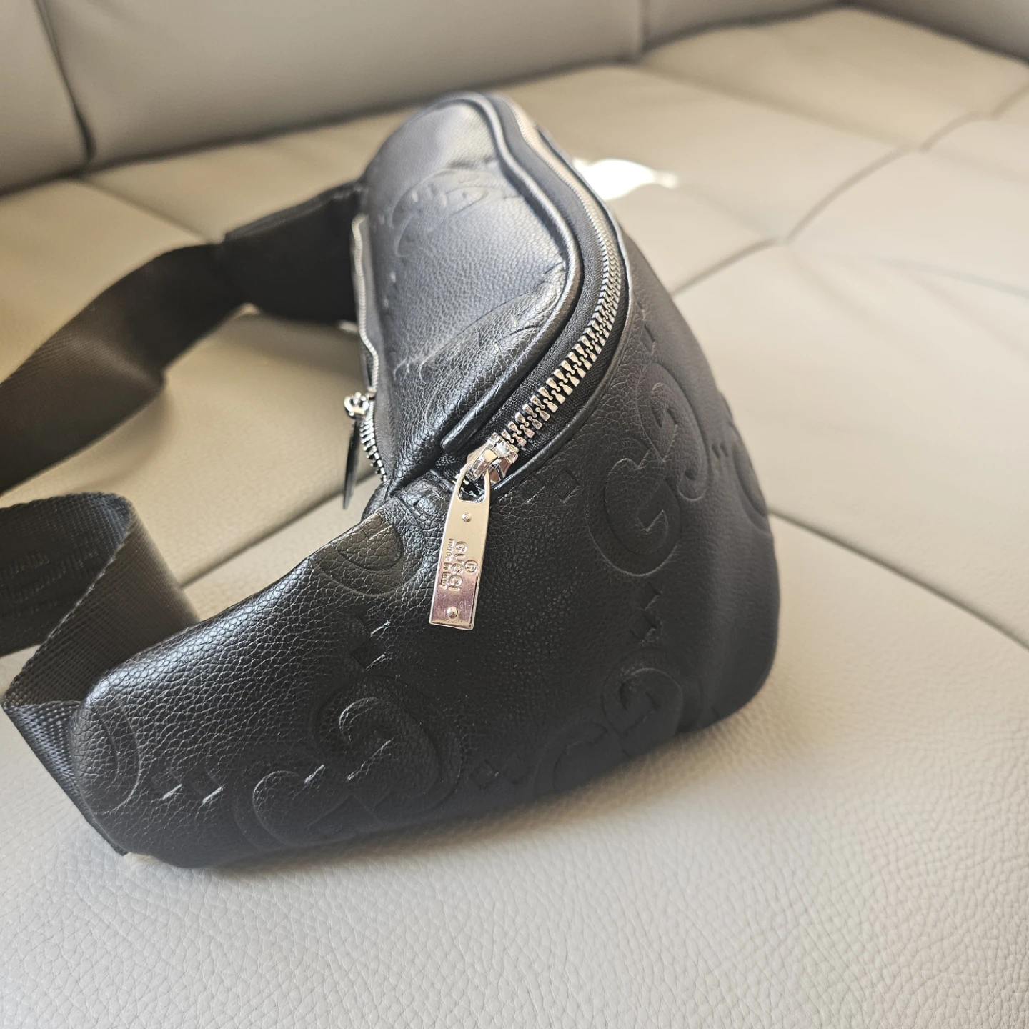 Gucci Black Leather Belt Bag