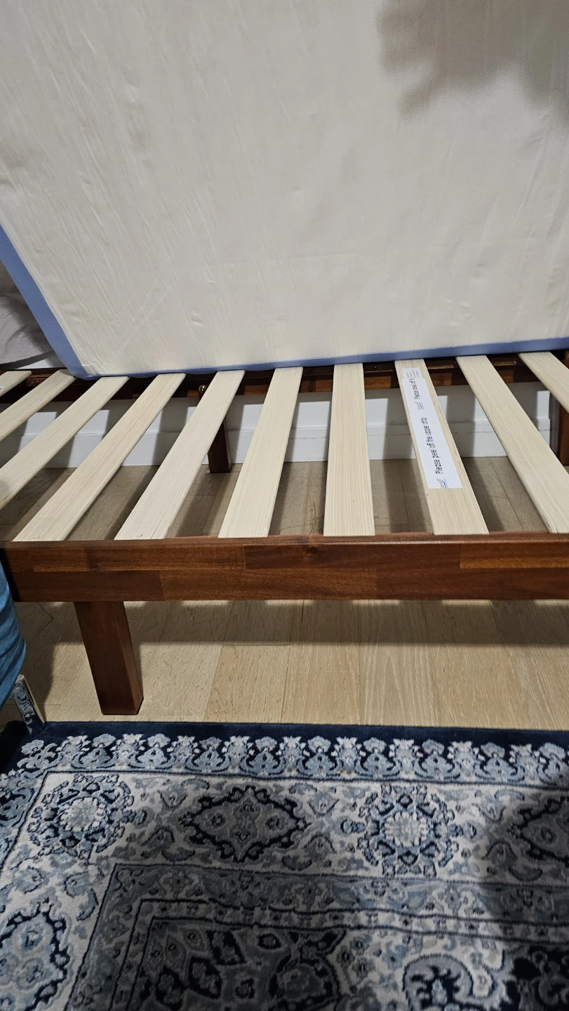 Wooden Twin Bed Frame with Slats - photo 4
