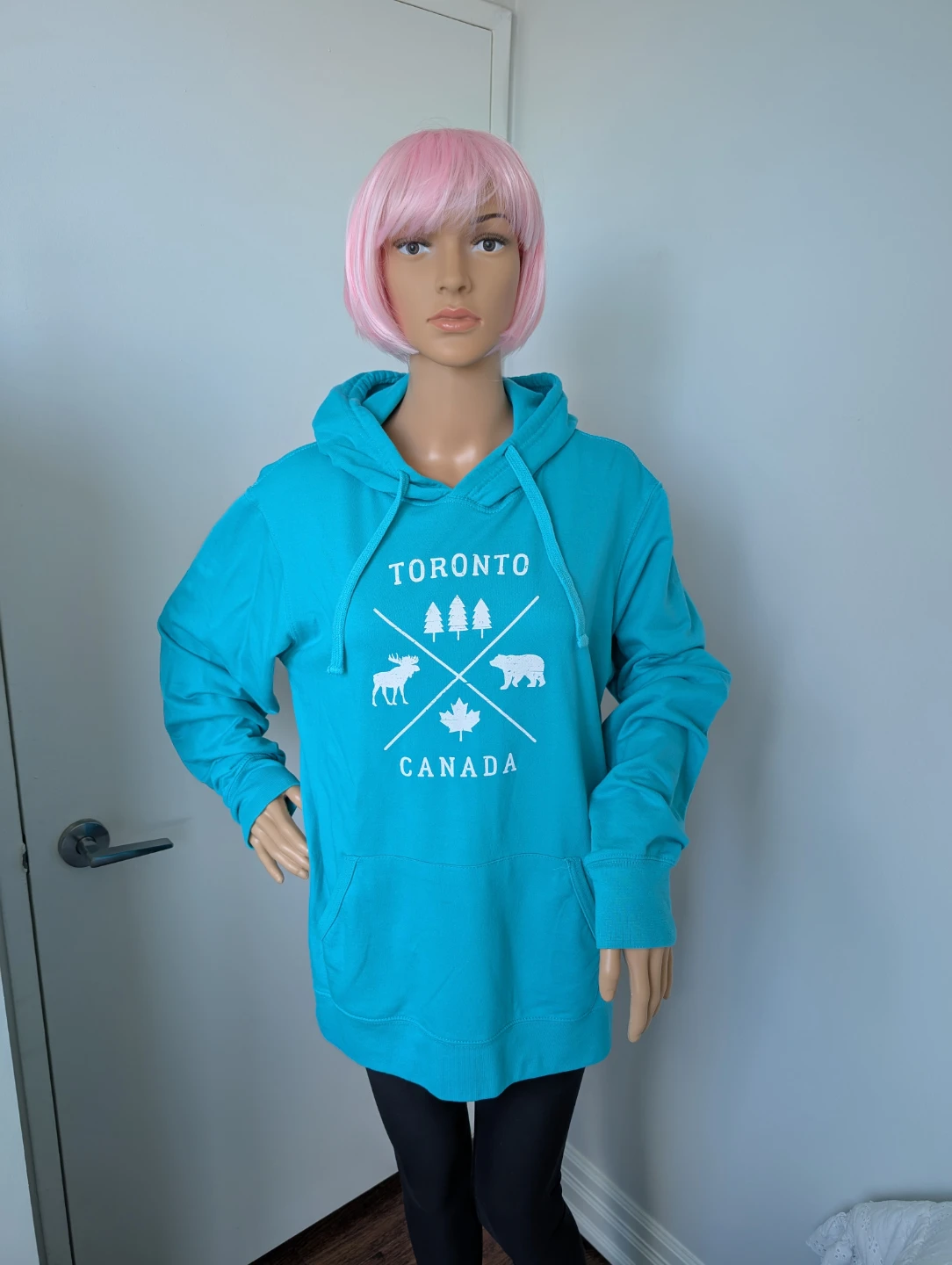 Turquoise Toronto Canada Souvenir Hoodie