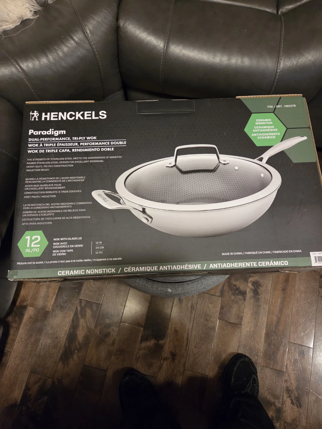 Henckels Paradigm 12-inch Ceramic Nonstick Wok - photo 2