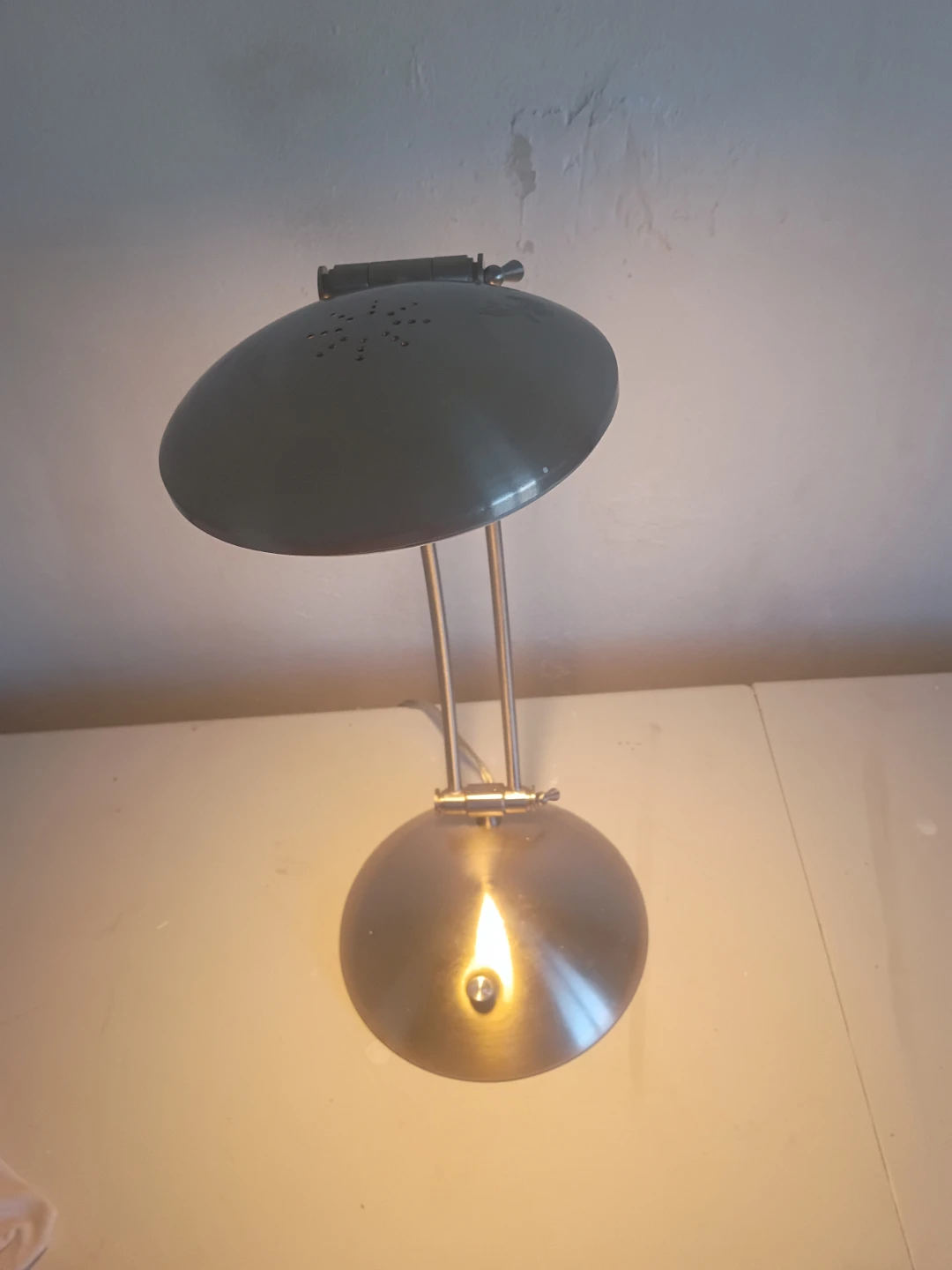 Modern Brushed Metal Desk Lamp - photo 2