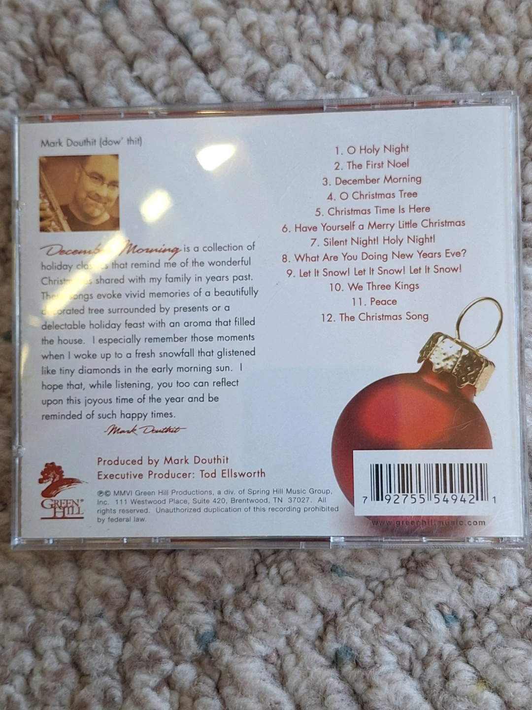 Mark Douthit December Morning Holiday CD - photo 2