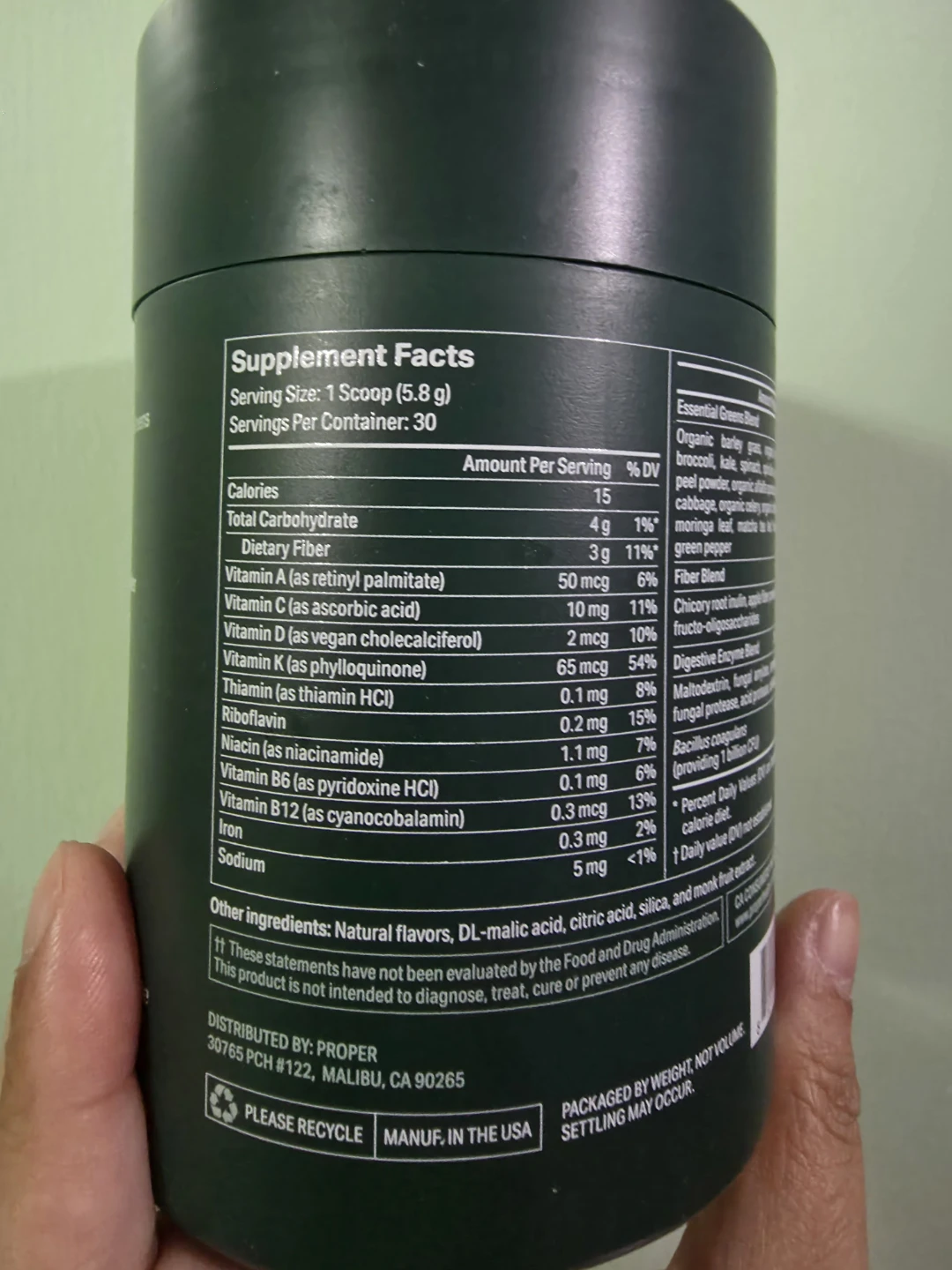 Proper Daily Boost Green Apple Superfood Powder 🏈 - photo 3