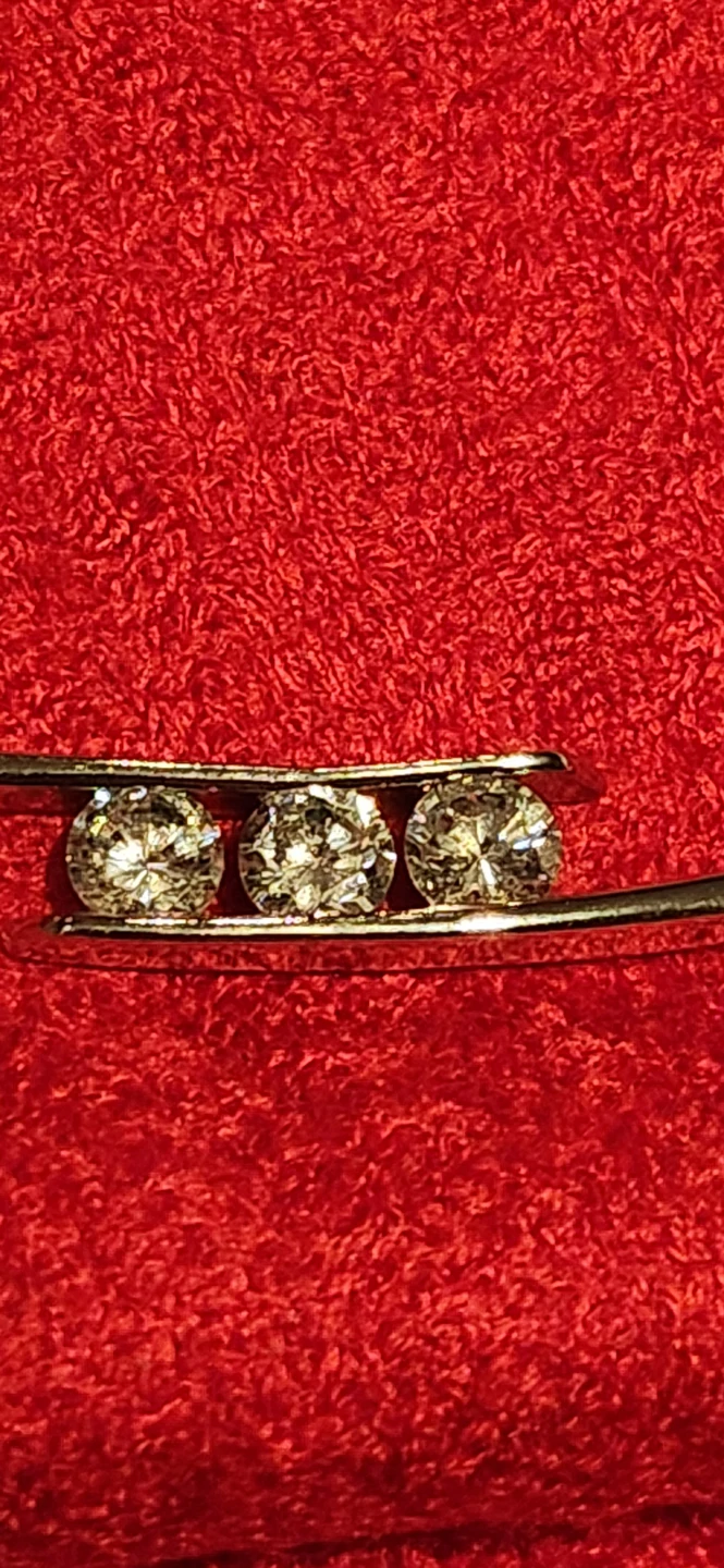 Silver-Tone Necklace with Three Stones - photo 3