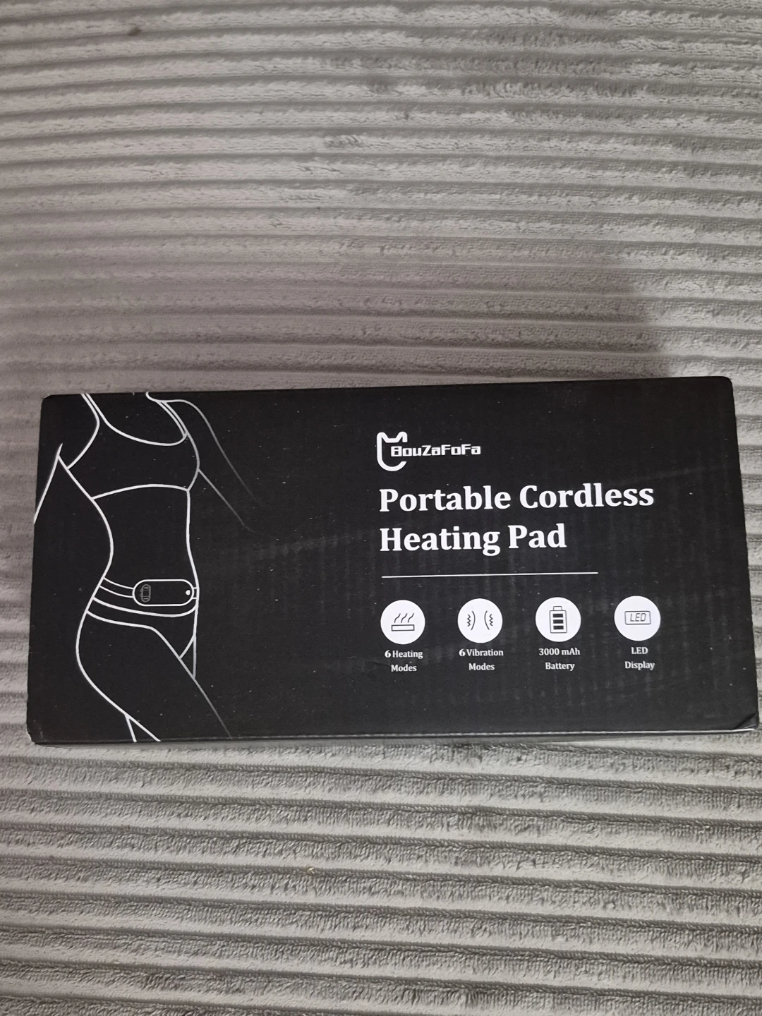BNIB)Portable Cordless Heating Pad