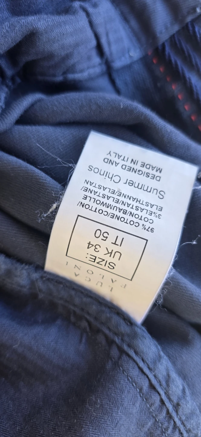 Luca Faloni Men's Navy Chinos(Waist 34) - photo 5