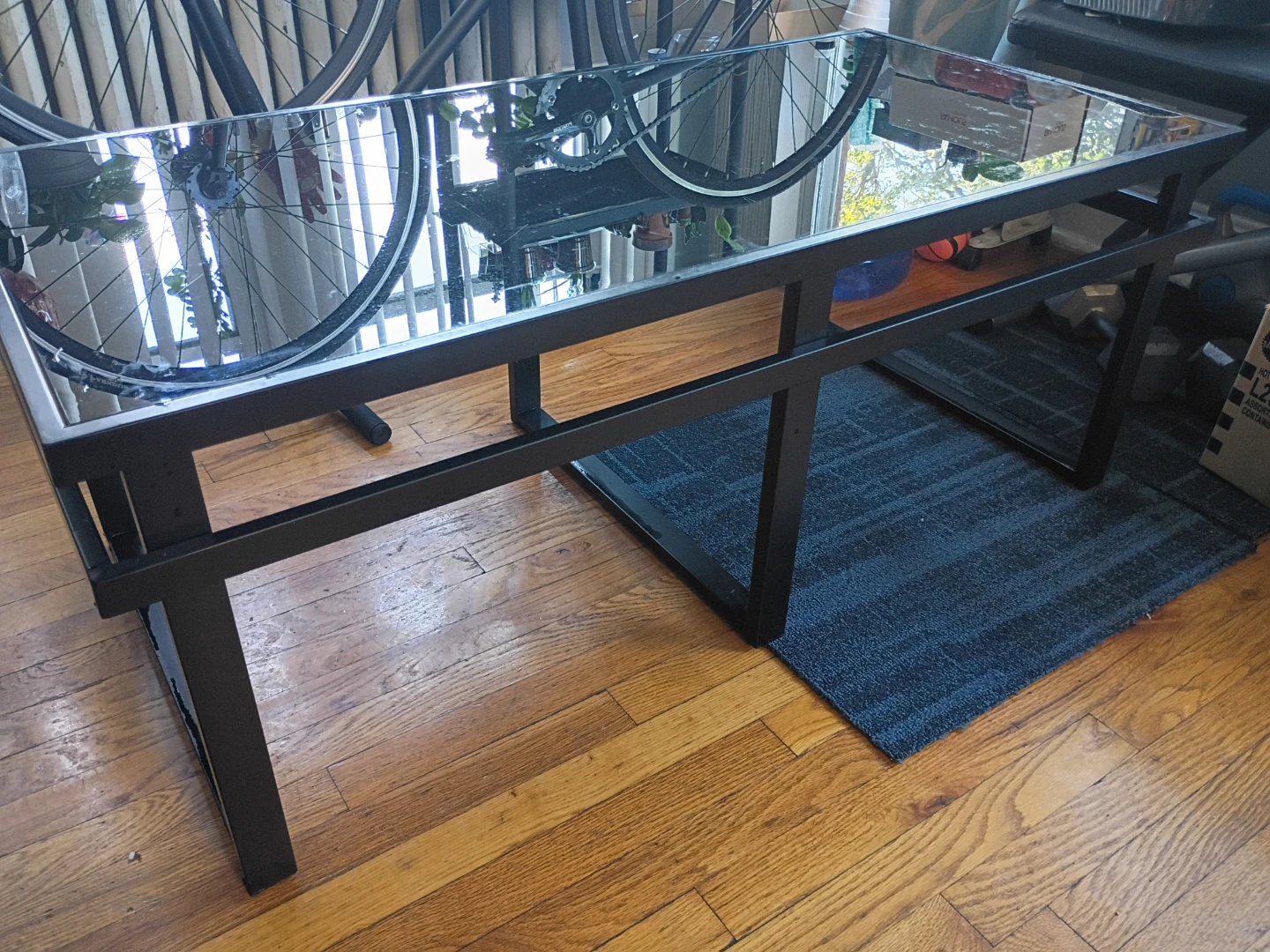 Modern Glass Top Coffee Table - photo 2