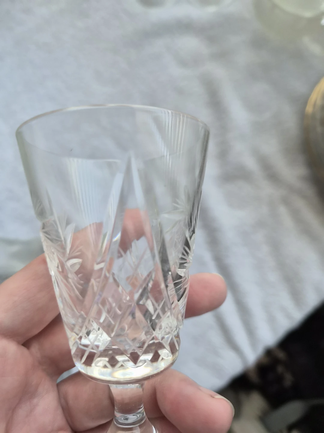 Vintage Crystal Cordial Glasses - photo 4