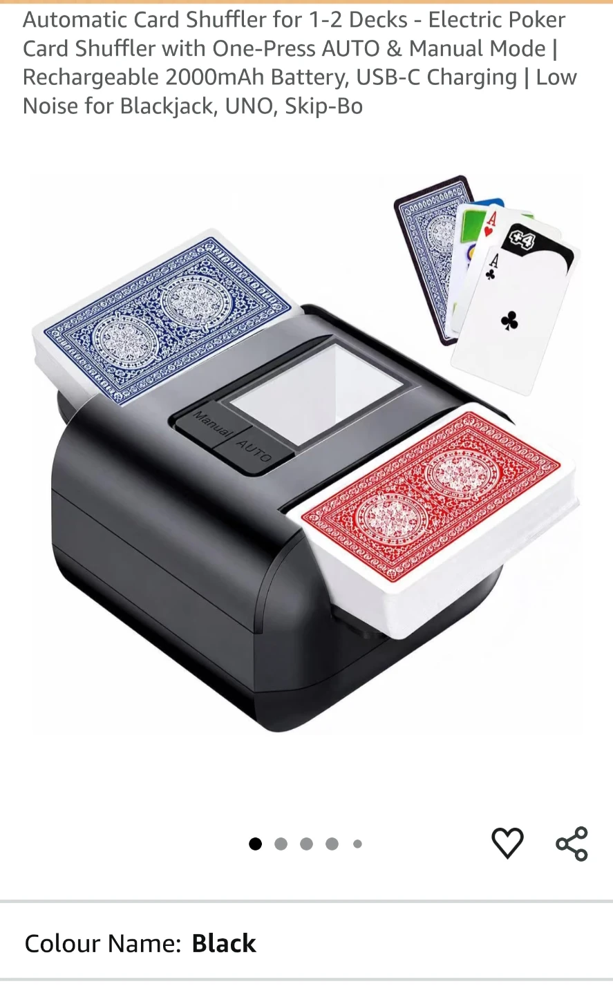 Automatic Electric Card Shuffler - photo 2