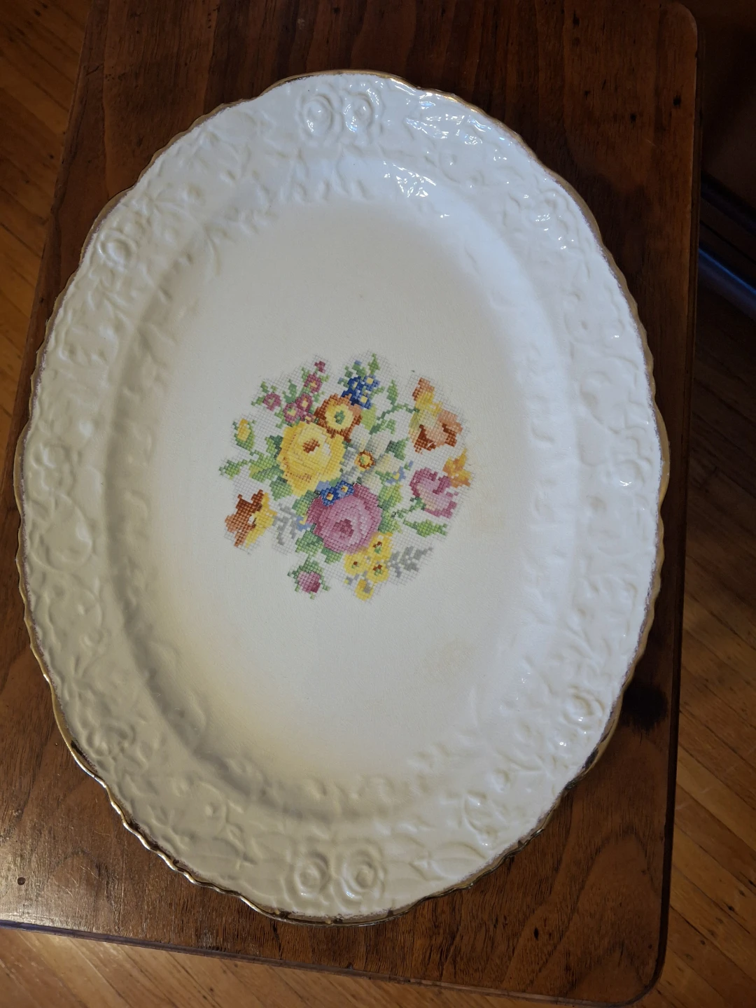 Haddon Porcelain Floral Serving Platter
