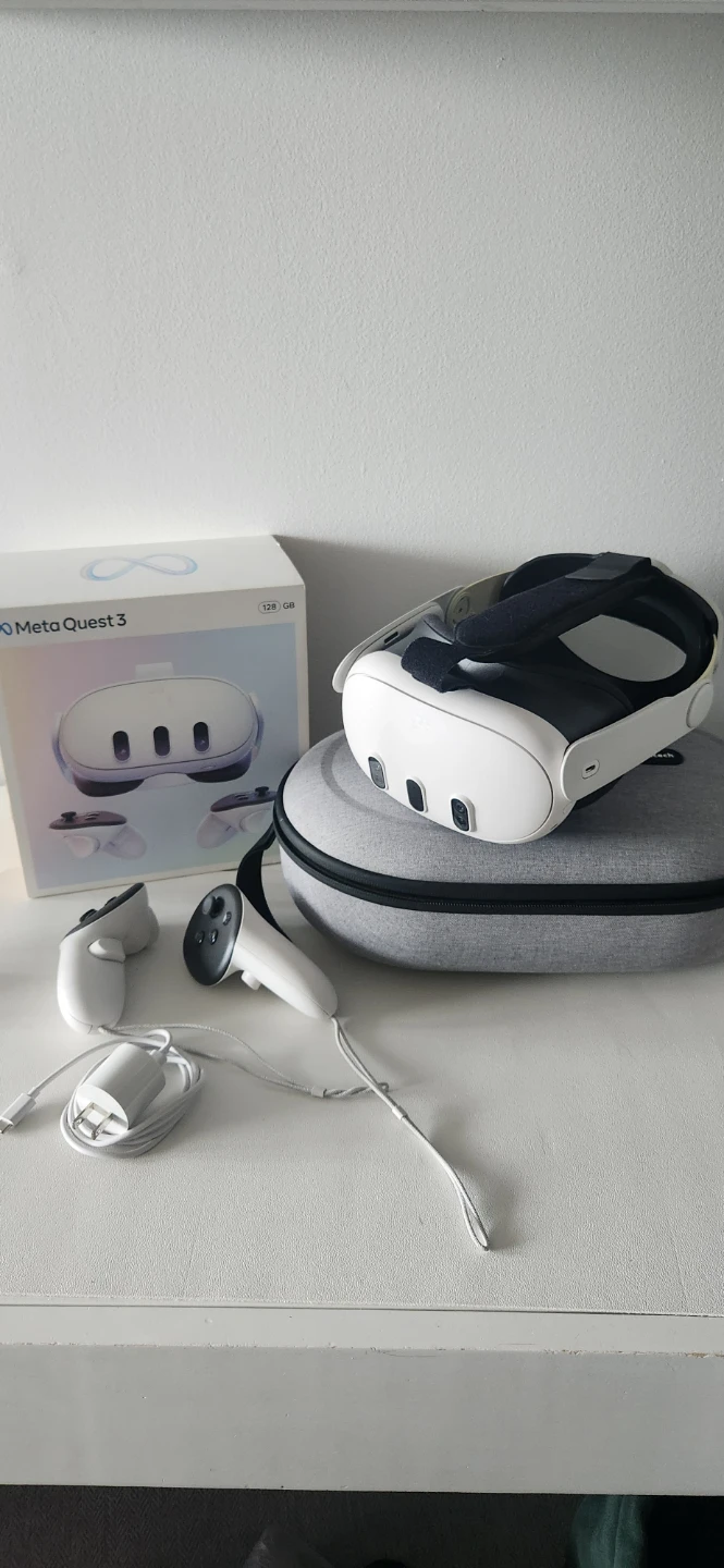 Meta Quest 3 128GB VR Headset with accessories
