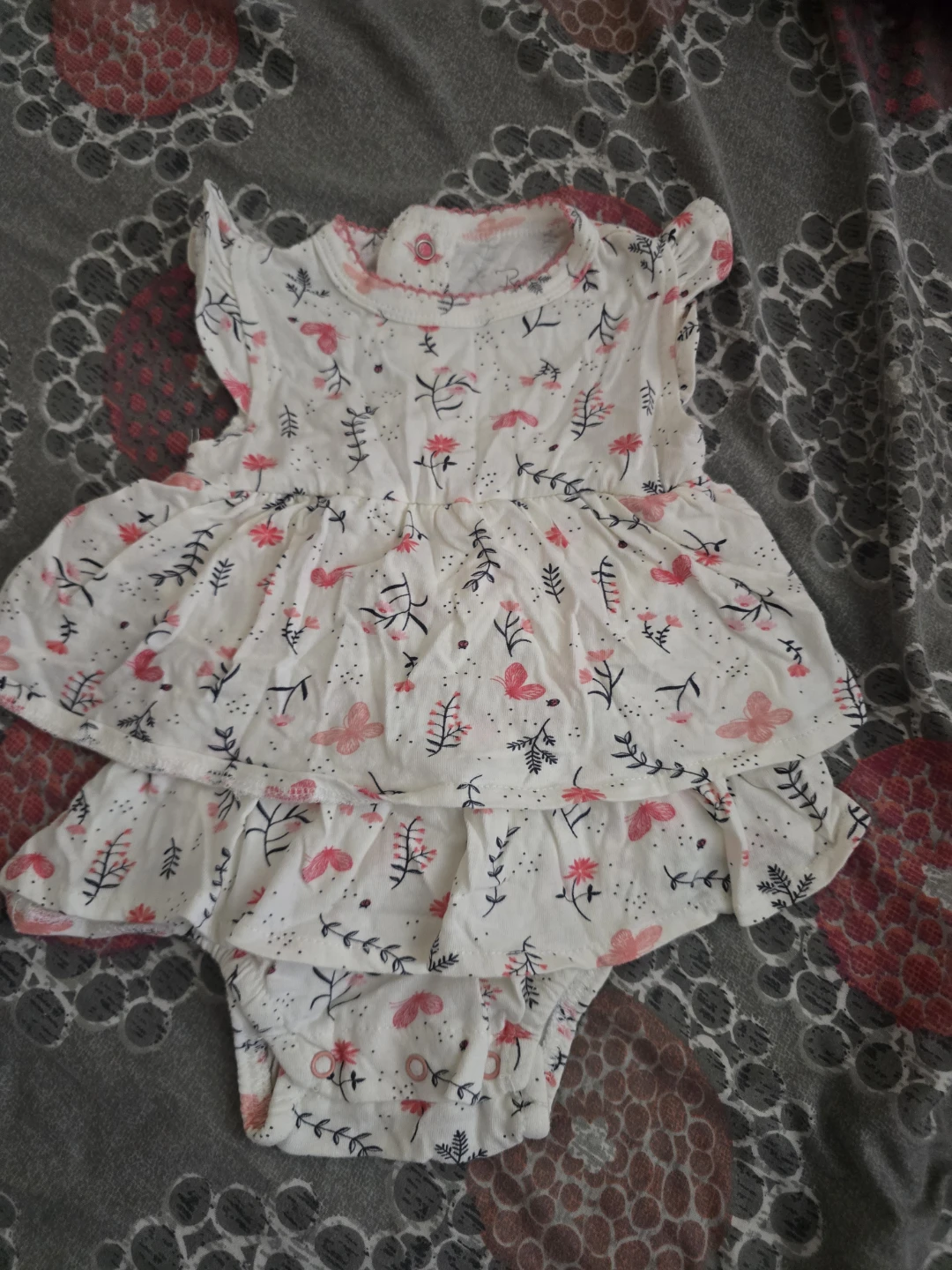🏈Rene Rofe Baby Floral Dress Onesie