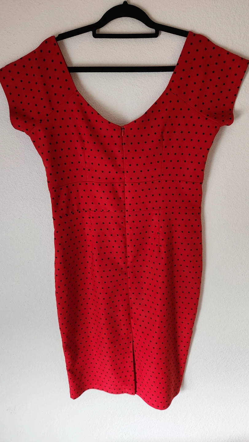 Tatyana Red and Black Polka Dot Dress - photo 3