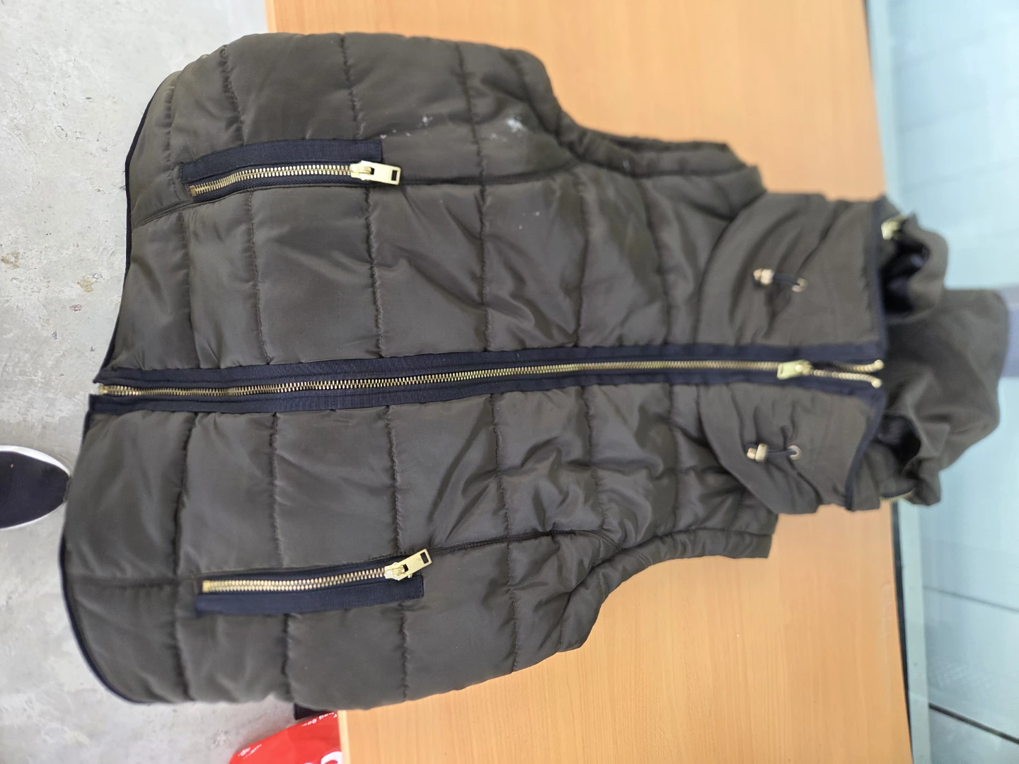 H&M Olive Green Quilted Puffer Vest - photo 2
