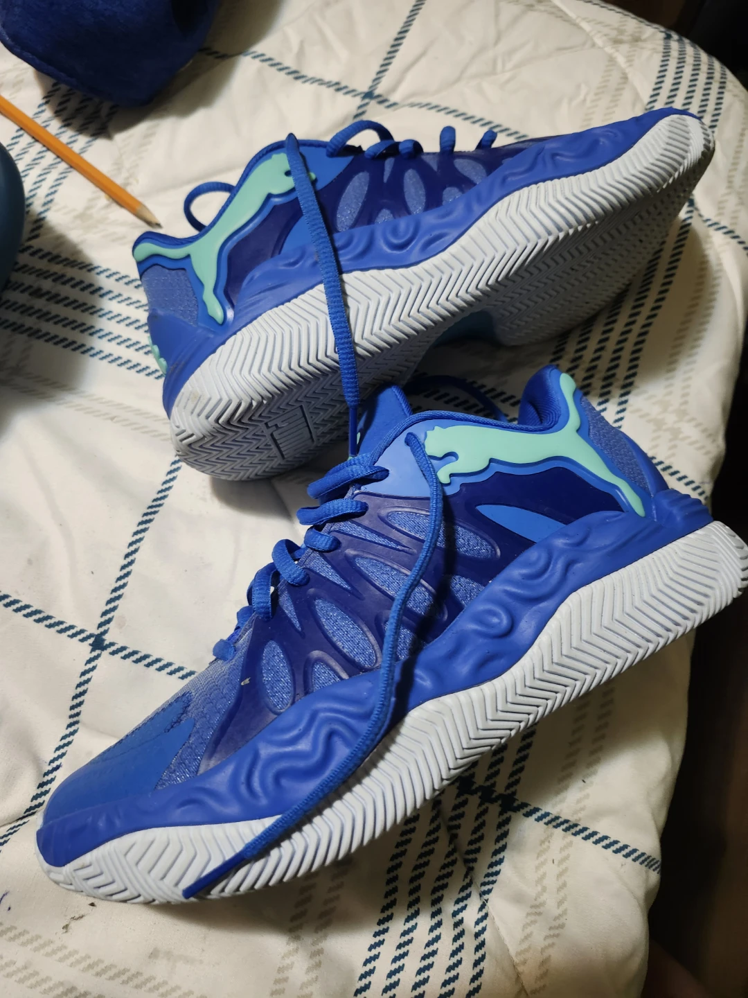 Puma Blue & Teal Basketball Shoes - photo 3