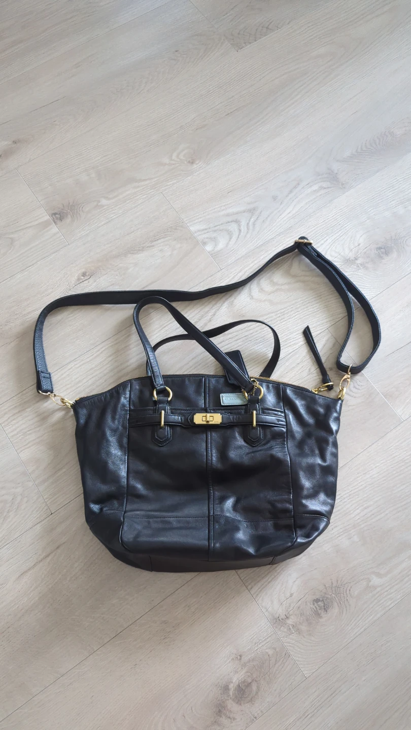 Coach Black Leather Handbag