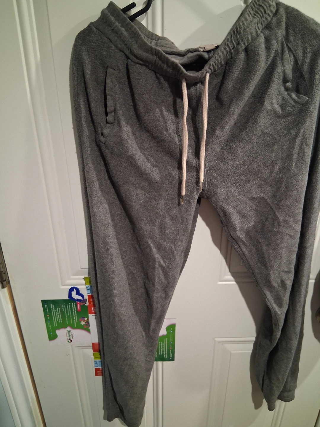 Grey fleece sweatpants