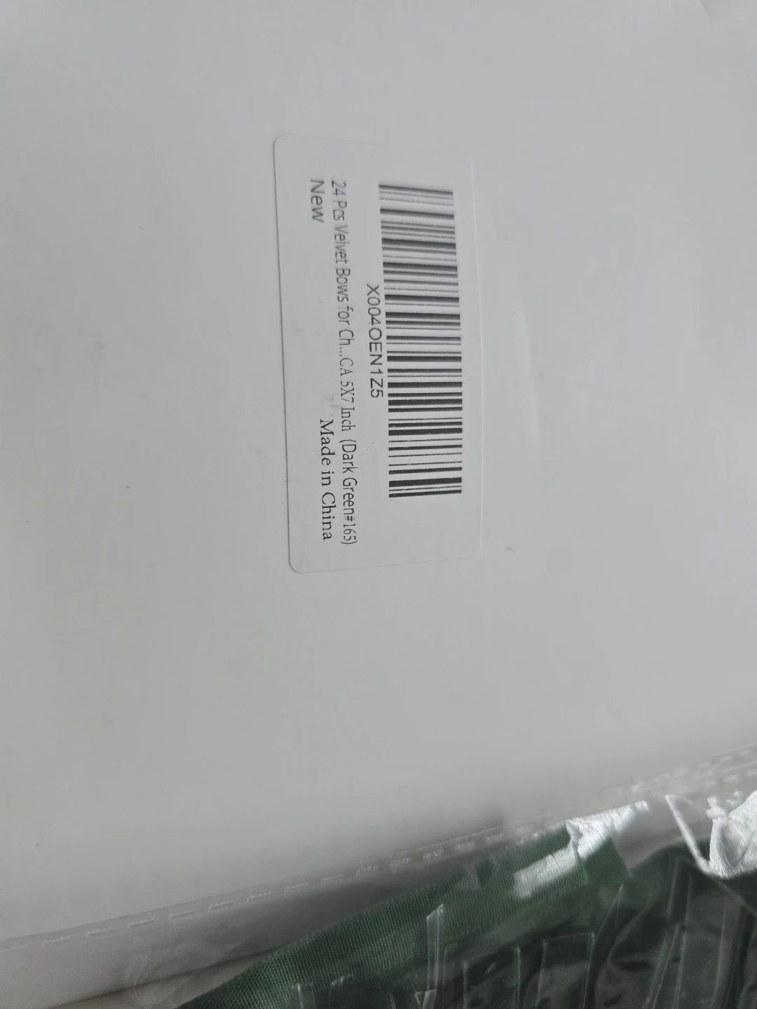 24 Dark Green Velvet Bows(2boxs) - photo 4