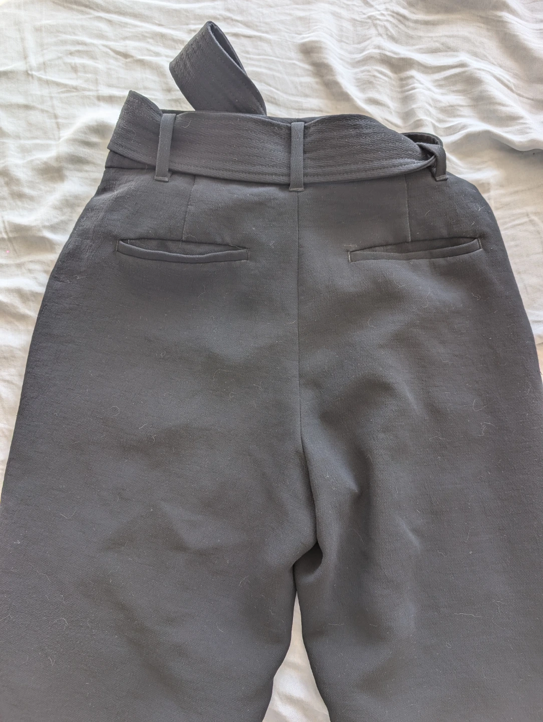 Wilfred Black Tie-Waist Trousers Size 2 - photo 5