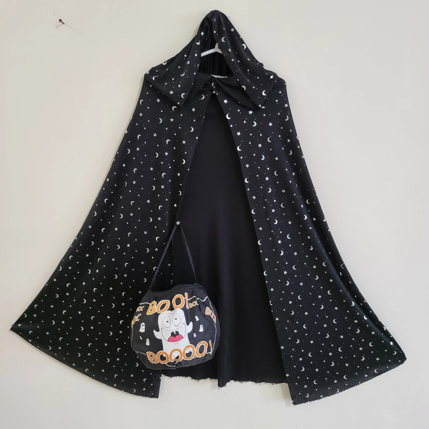 Kids Star and Moon Cape with Boo Treat Bag