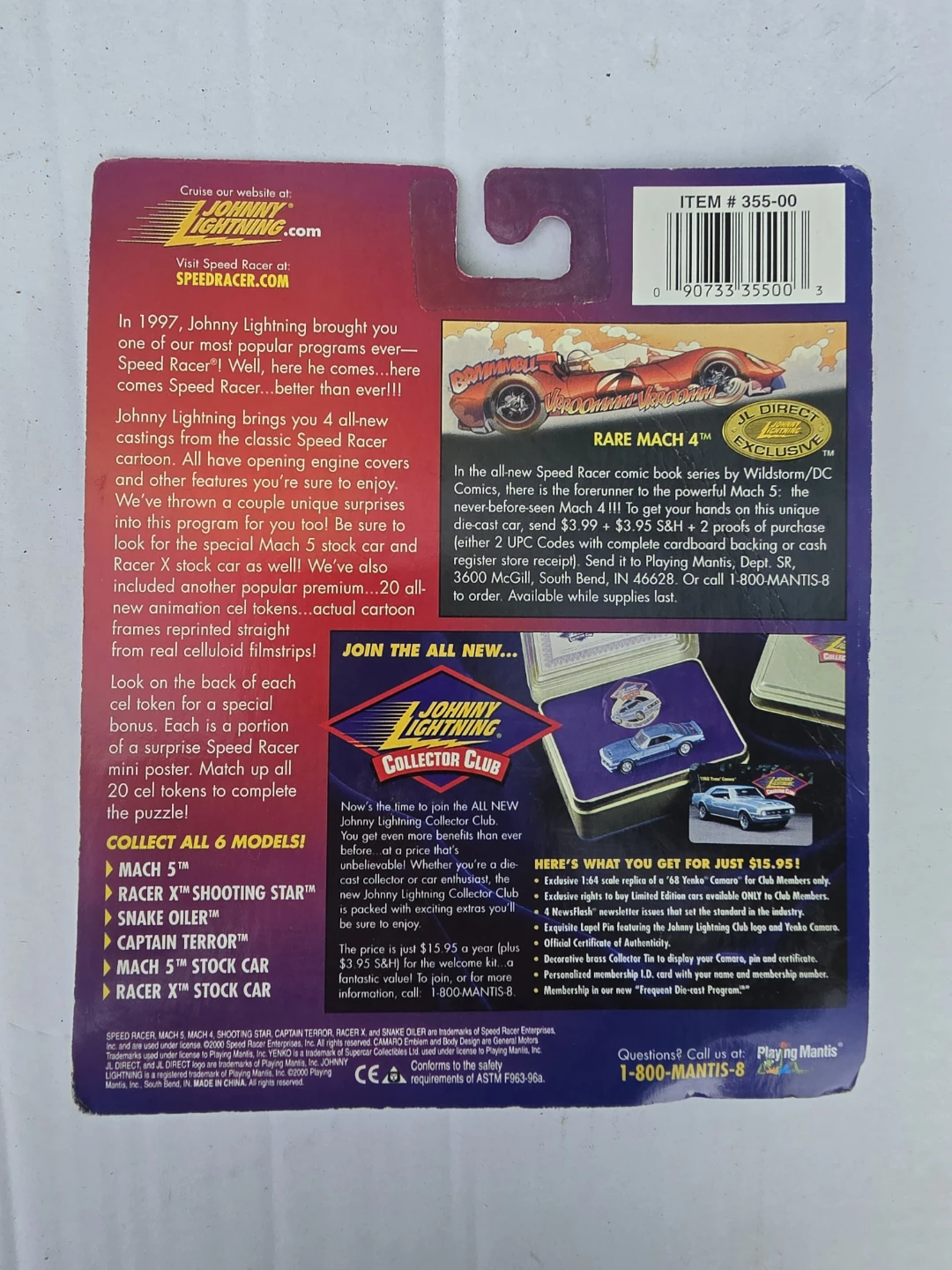 Johnny Lightning Speed Racer Mach 5 Die-cast Car - photo 2