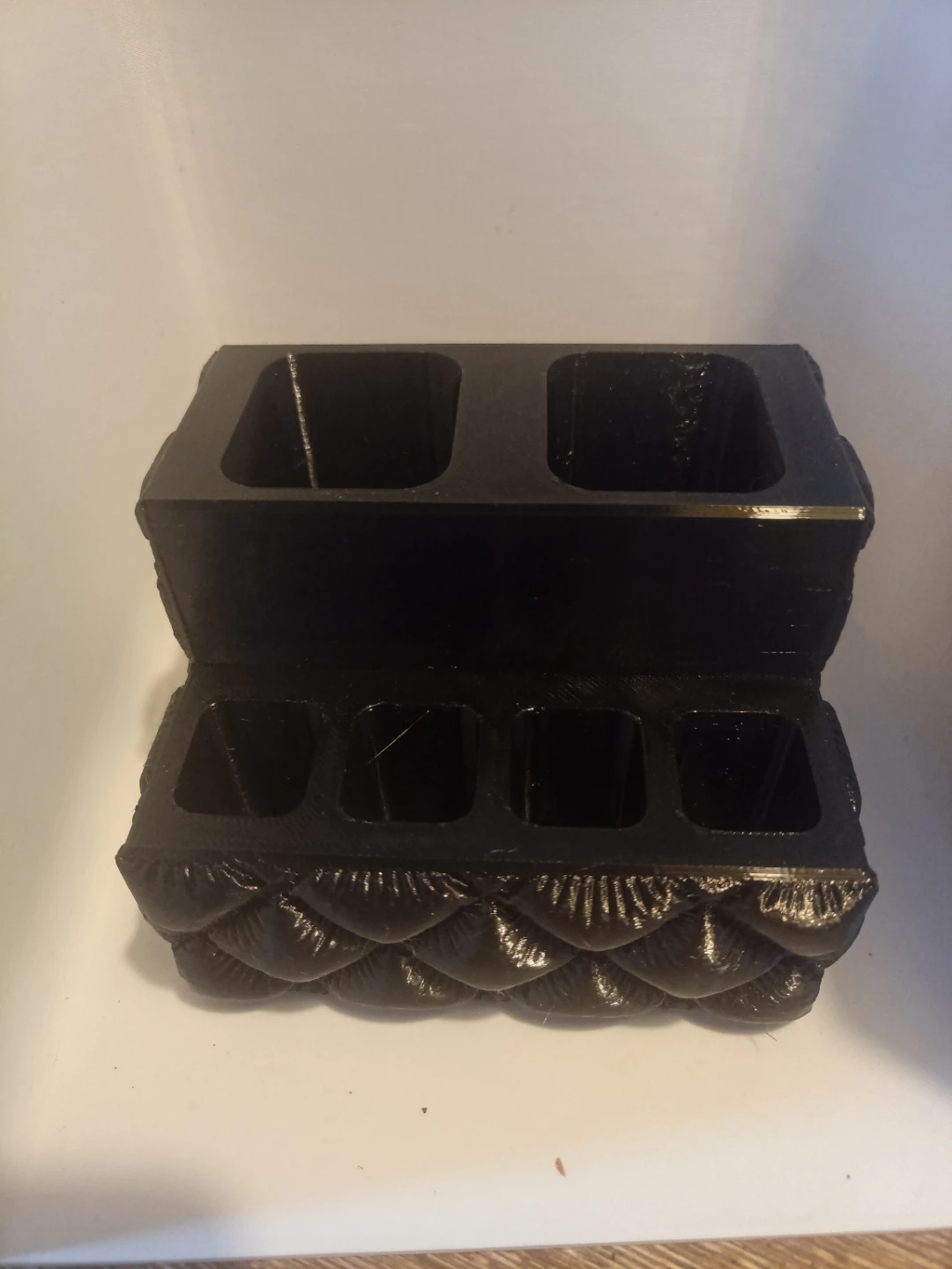 Black Quilted Bathroom Organizer 3 piece Set - photo 2