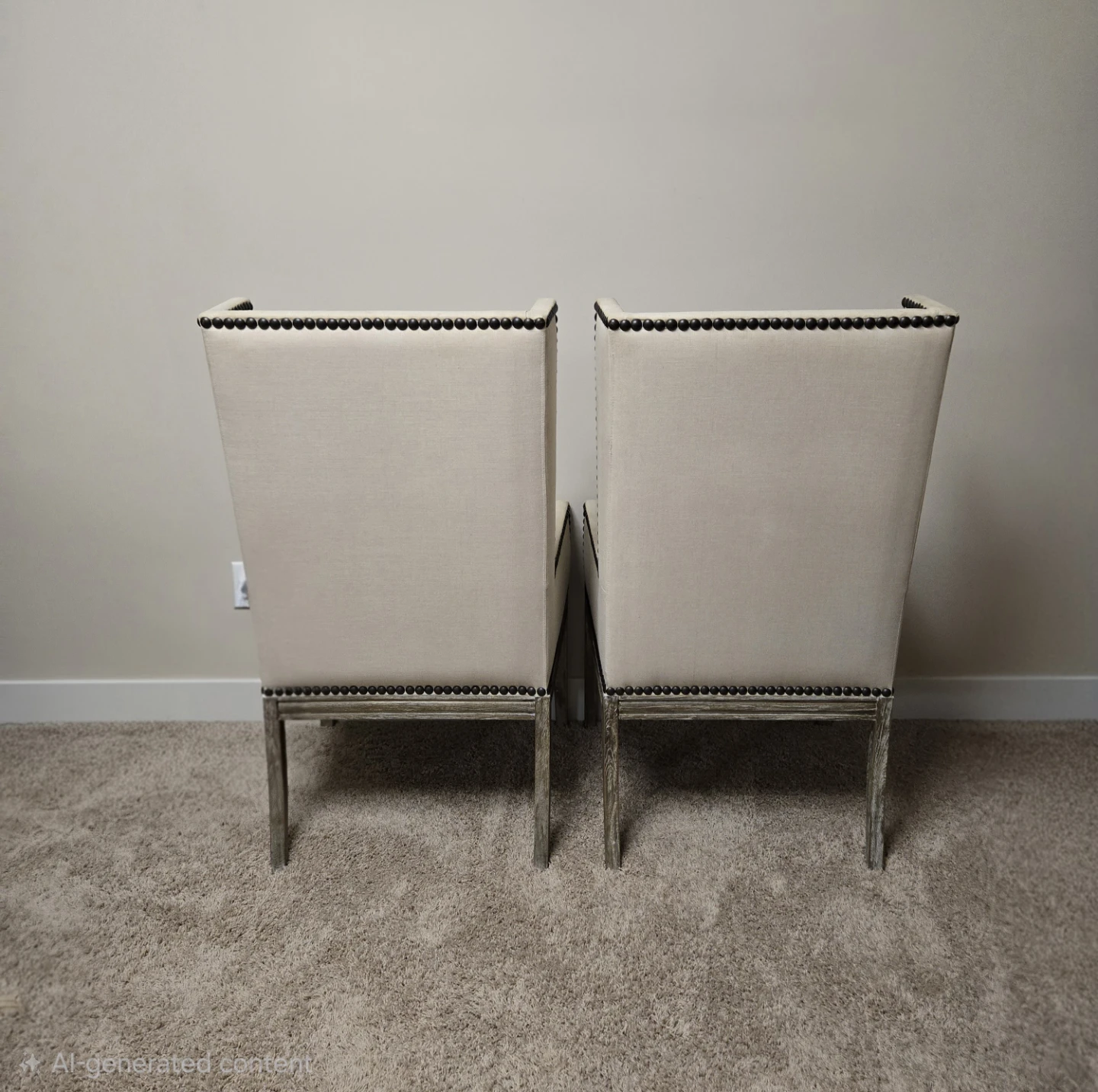 Set of Two Wingback Dining Chairs - photo 4
