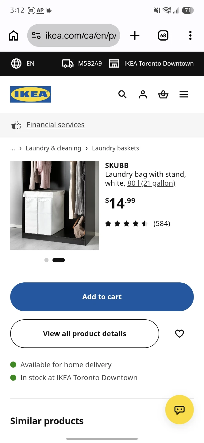 White fabric laundry hamper - photo 5