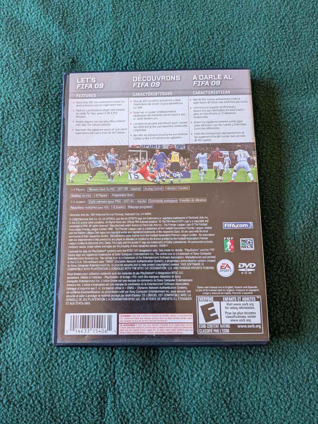 FIFA Soccer 09 – PS2 PlayStation 2 - photo 2