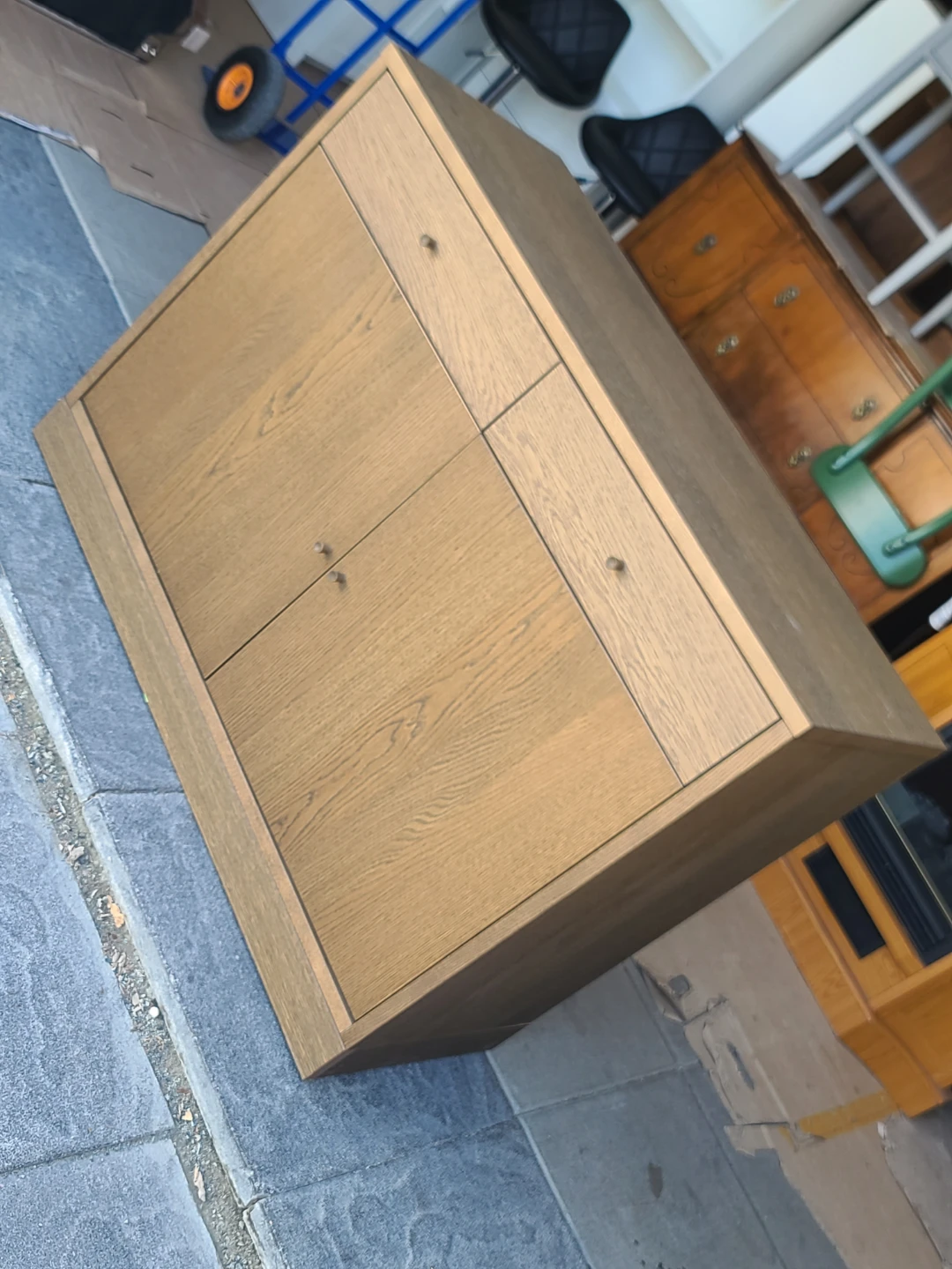 IKEA TONSTAD Oak Veneer Sideboard – 2 Drawers & 2 Doors - photo 2