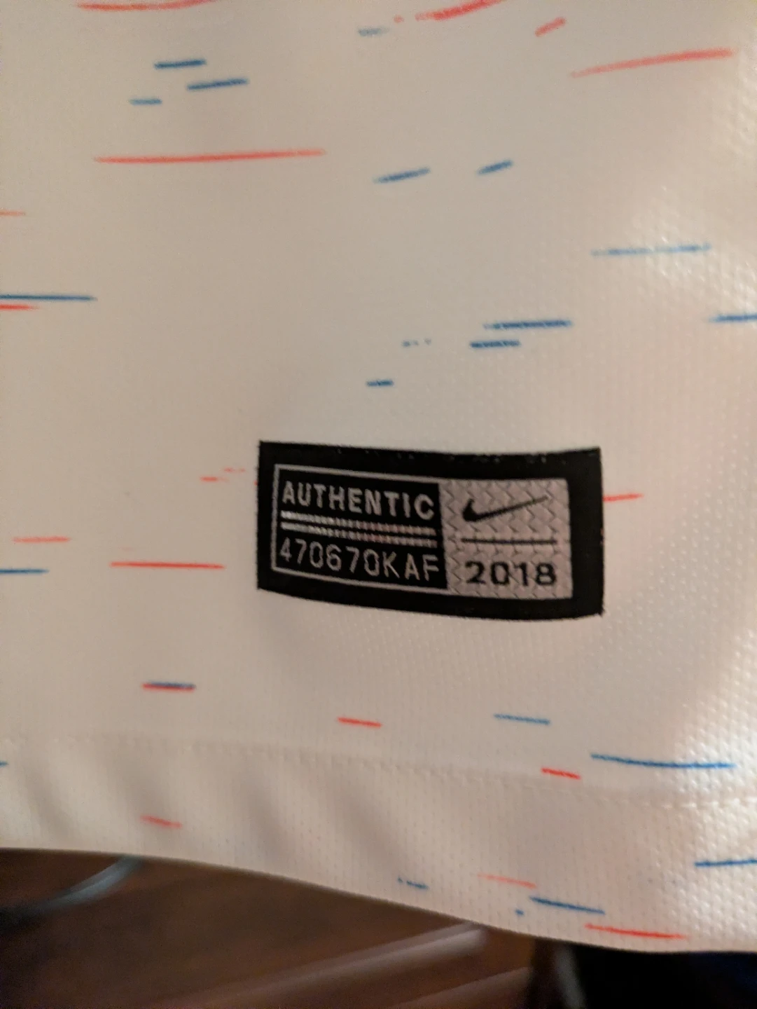Nike 2018 France Away Jersey - Size Small- Speckled White - photo 3