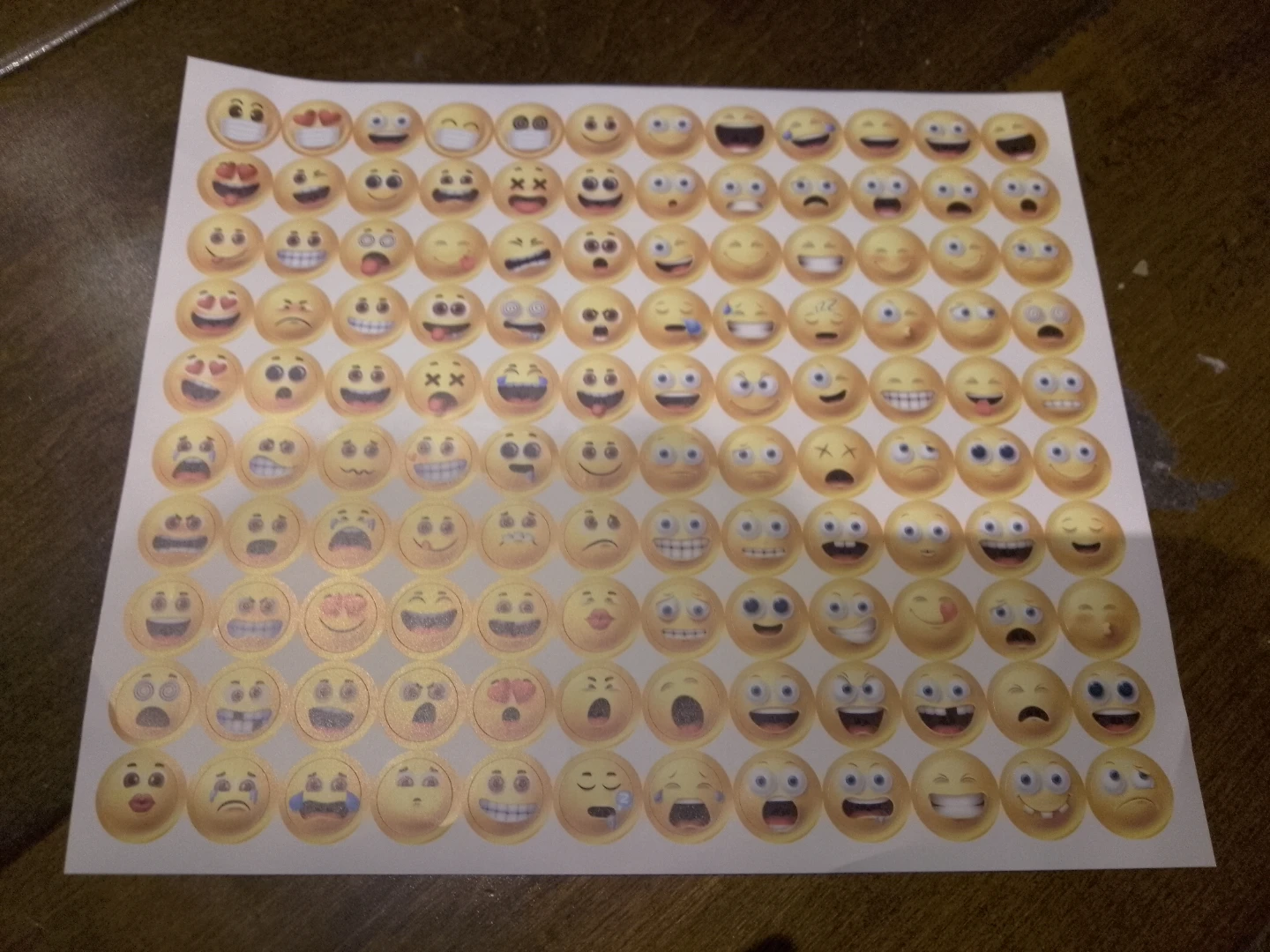 Sheet of emoji stickers 🏈
