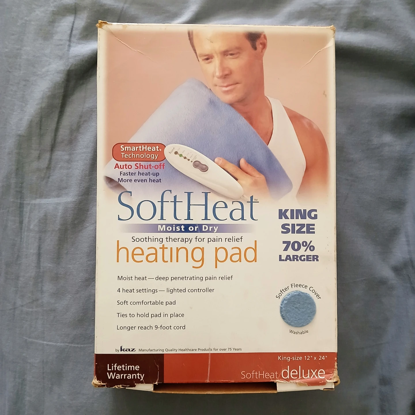 SoftHeat King Size Moist or Dry Heating Pad 🏈