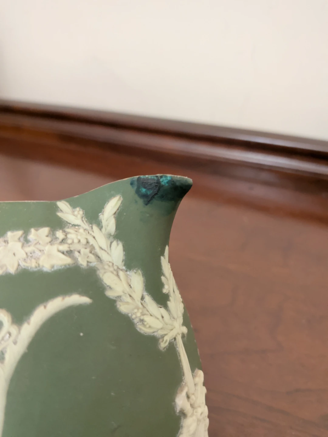 Wedgwood Jasperware Green Creamer - photo 4