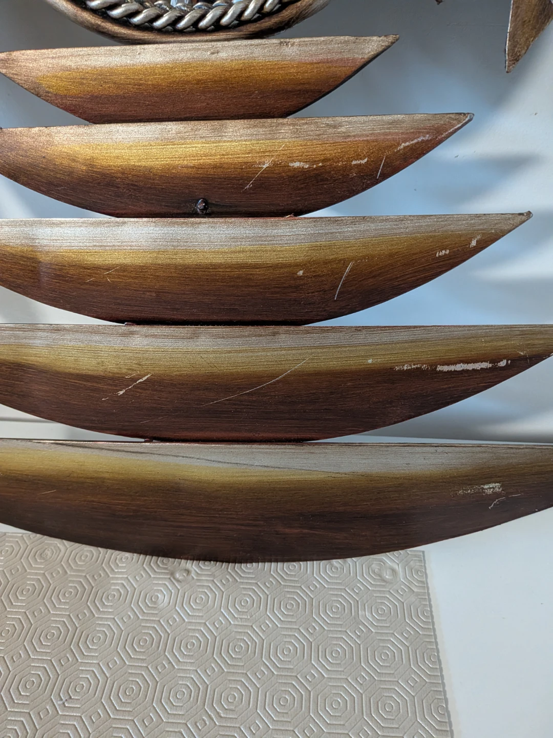 Round Metal Wall Art with Mirror - photo 4
